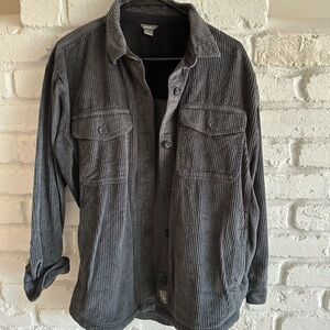 Eddie Bauer Gray Lightweight Shirt Jacket